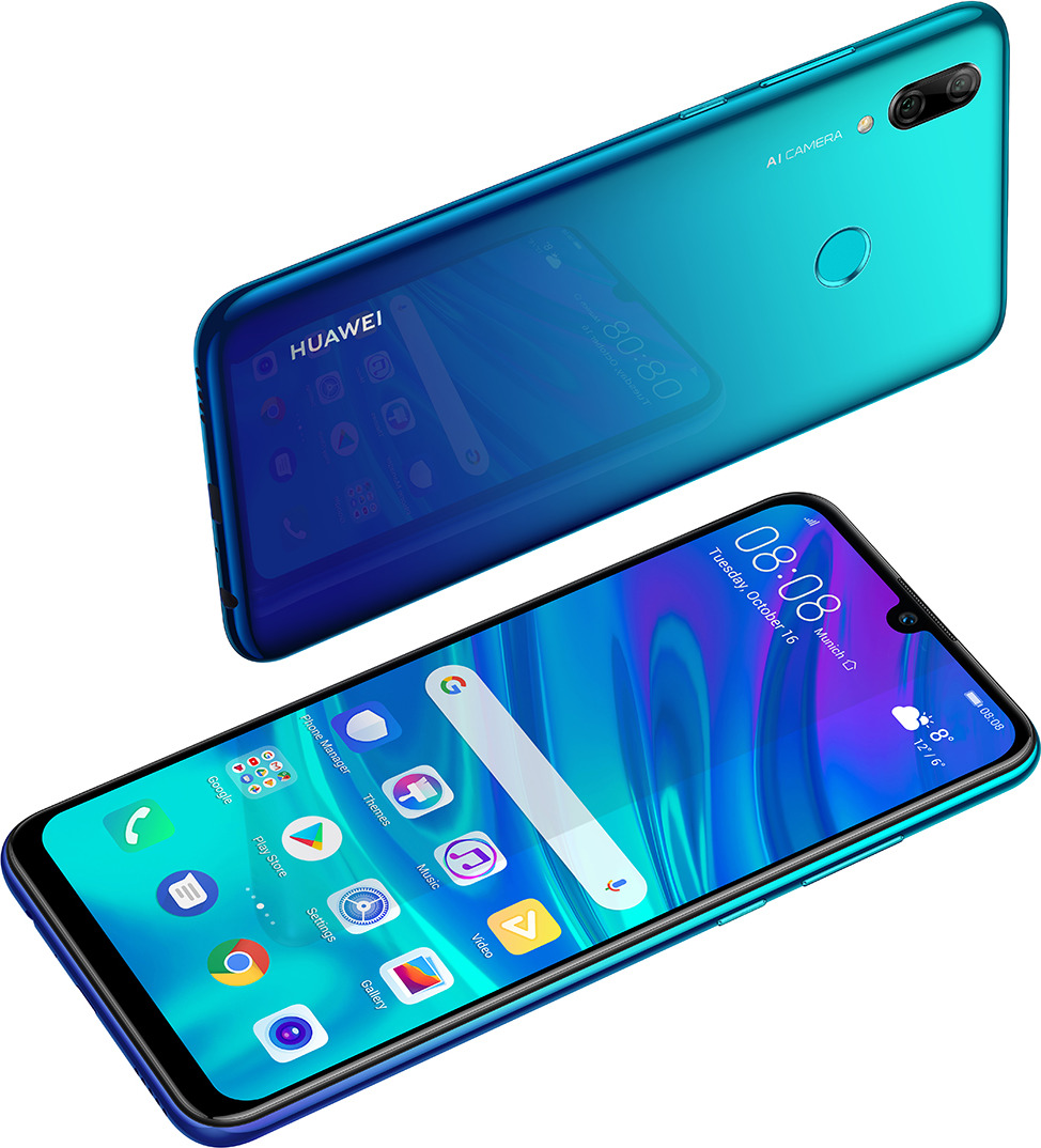 фото Смартфон Huawei P Smart 2019, 32 ГБ, синий