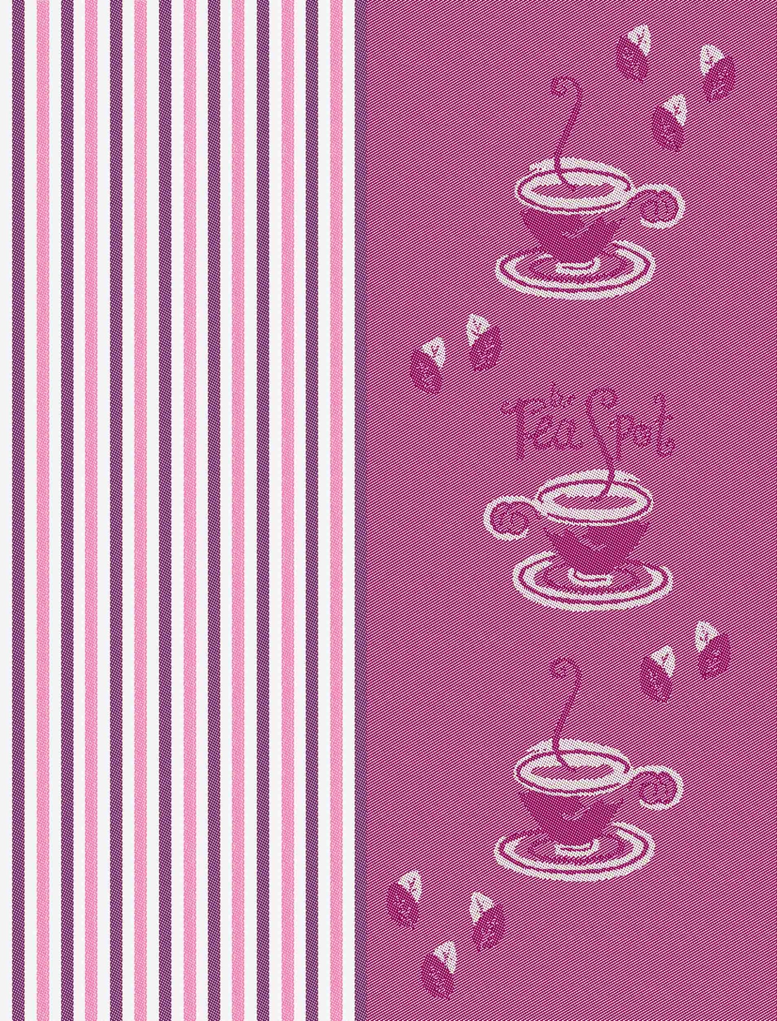 фото Полотенце кухонное ТекСтиль для дома 507061-5 TEA SPOT, фуксия, сиреневый, розовый