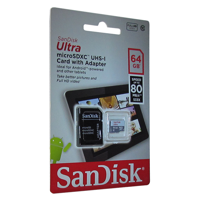 фото Карта памяти SanDisk Ultra  64GB microSDXC Class 10 UHS-I U1