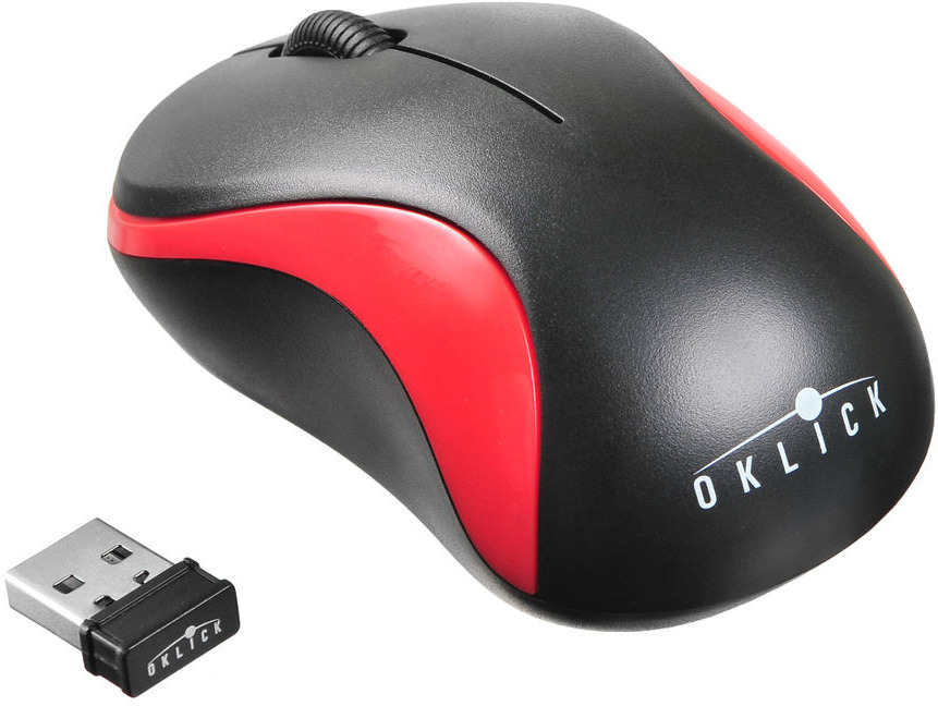 фото Мышь Oklick 605SW, Red Black