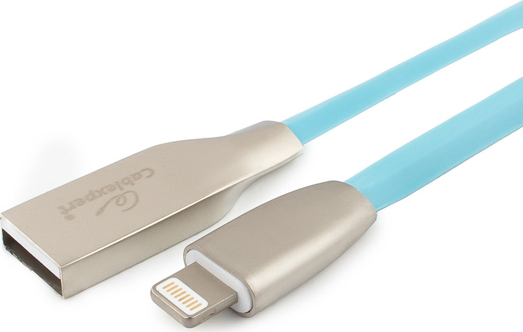 фото Кабель Cablexpert Gold, для Apple, AM/Lightning, 1 м, синий