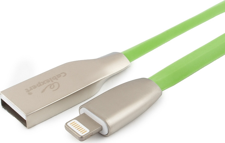 фото Кабель Cablexpert Gold, для Apple, AM/Lightning, 1 м, зеленый