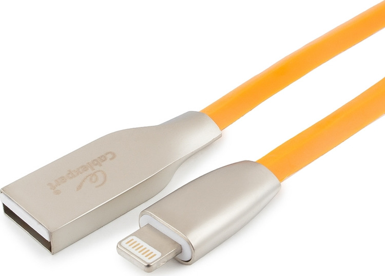 фото Кабель Cablexpert Gold, для Apple, AM/Lightning, 1 м, оранжевый