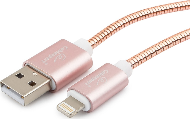 фото Кабель Cablexpert Gold, для Apple, AM/Lightning, 1,8 м, золотой