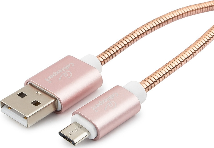 фото Кабель Cablexpert Gold, USB 2.0, AM/microB, 0,5 м, золотой