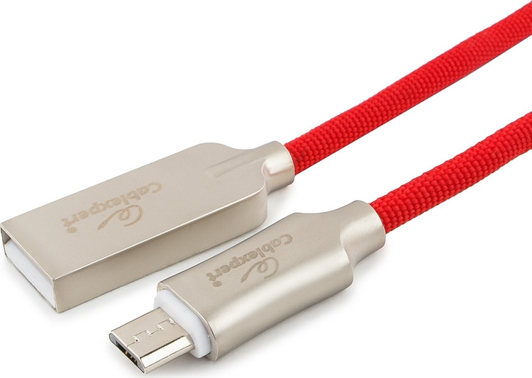 фото Кабель Cablexpert Platinum, USB 2.0, AM/microB, 1 м, с оплеткой, синий