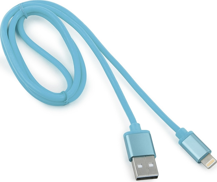 фото Кабель Cablexpert Silver, для Apple, AM/Lightning, 1 м, синий