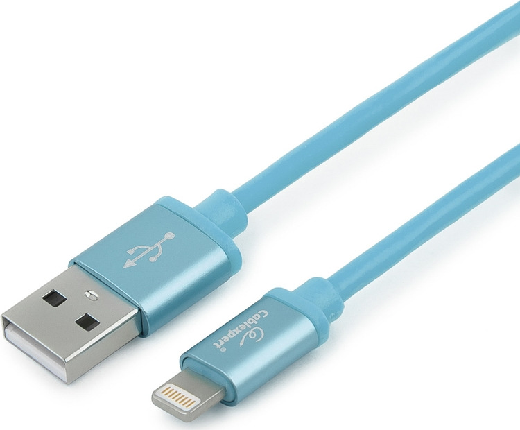 фото Кабель Cablexpert Silver, для Apple, AM/Lightning, 1 м, синий