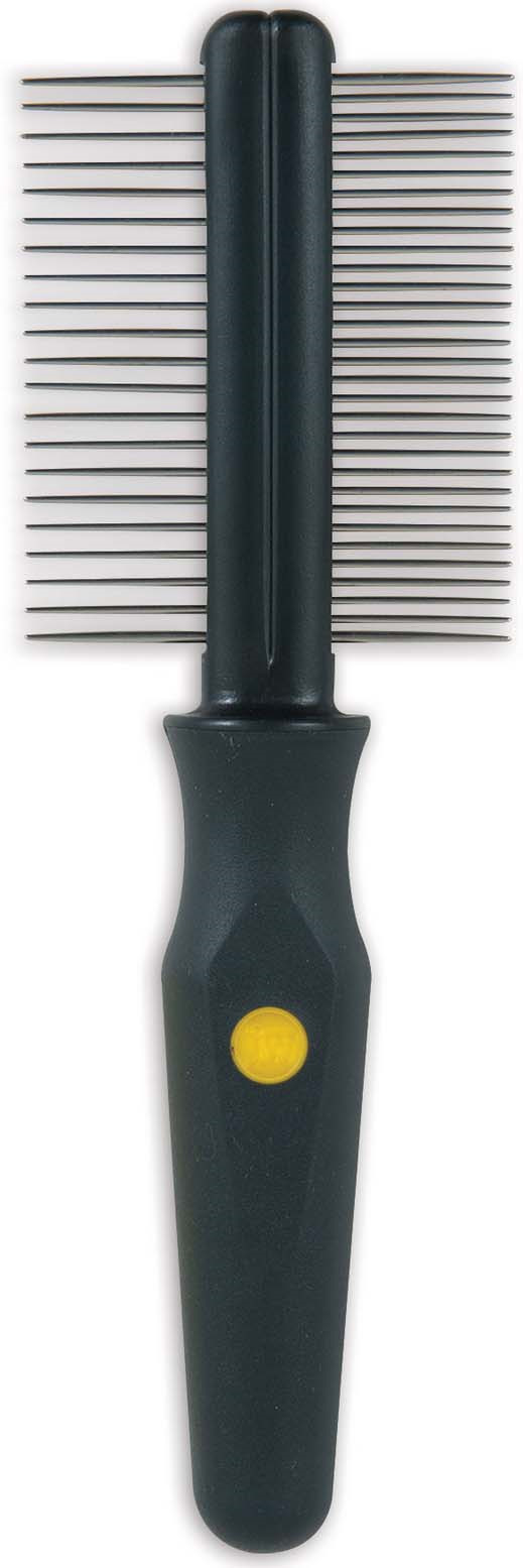 фото Расческа для собак J.W. Grip Soft Dog Double Sided Comb, JW65030, двухсторонняя