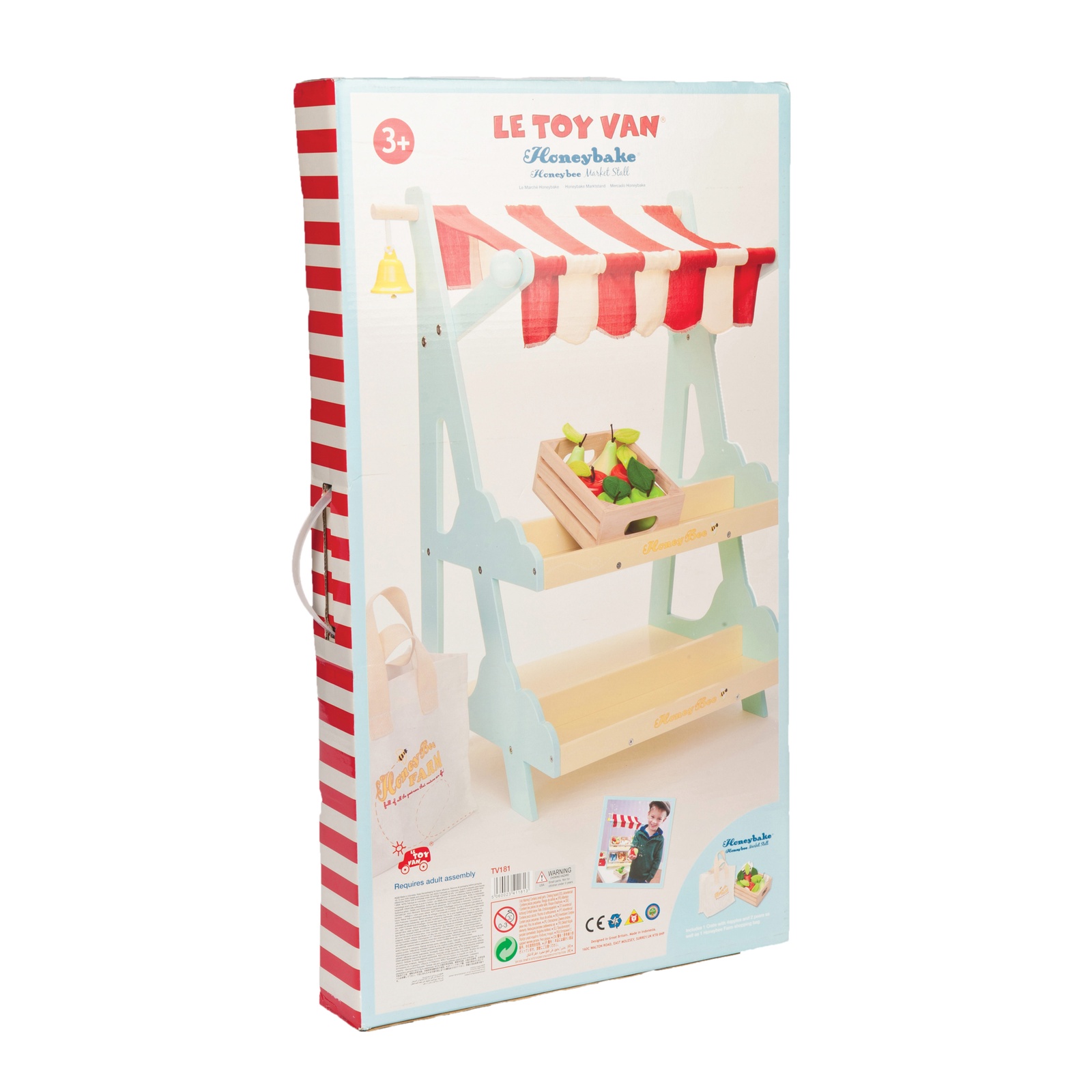 фото Сюжетно-ролевые игрушки Le Toy Van Магазин с ящиком и сумкой голубой