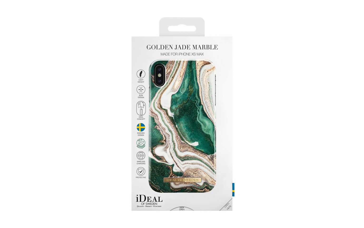 фото Чехол для сотового телефона iDeal Клип-кейс для iPhone Xs Max Golden Jade Marble