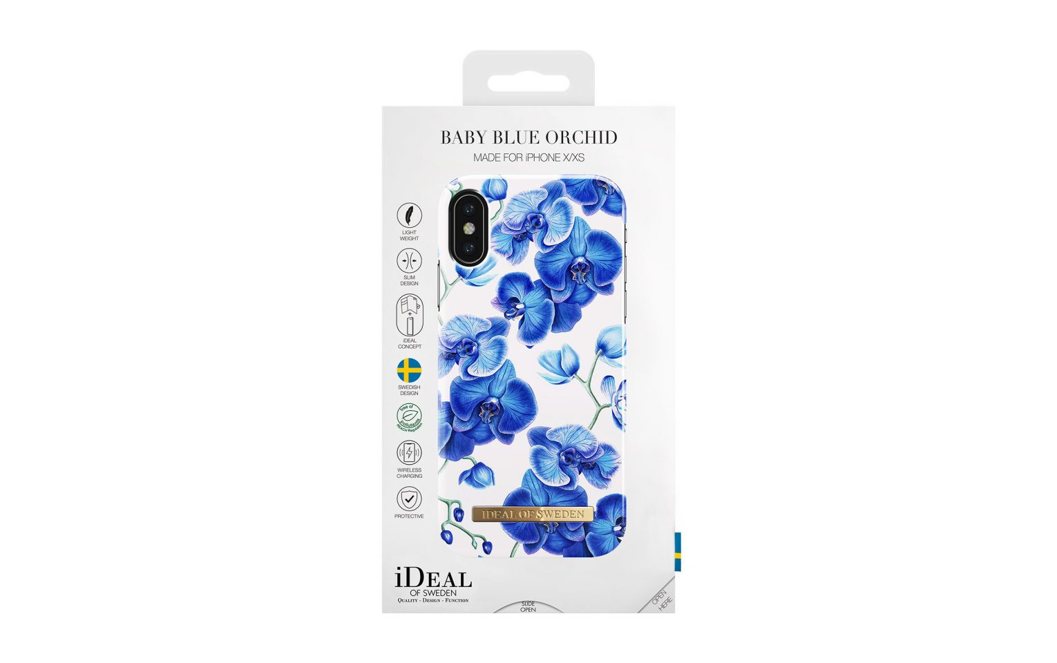 фото Чехол для сотового телефона iDeal Клип-кейс для iPhone X Baby Blue Orchid