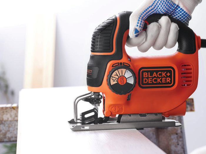 фото Электролобзик Black & Decker Smart Select KS901SEK, оранжевый, черный Black+decker