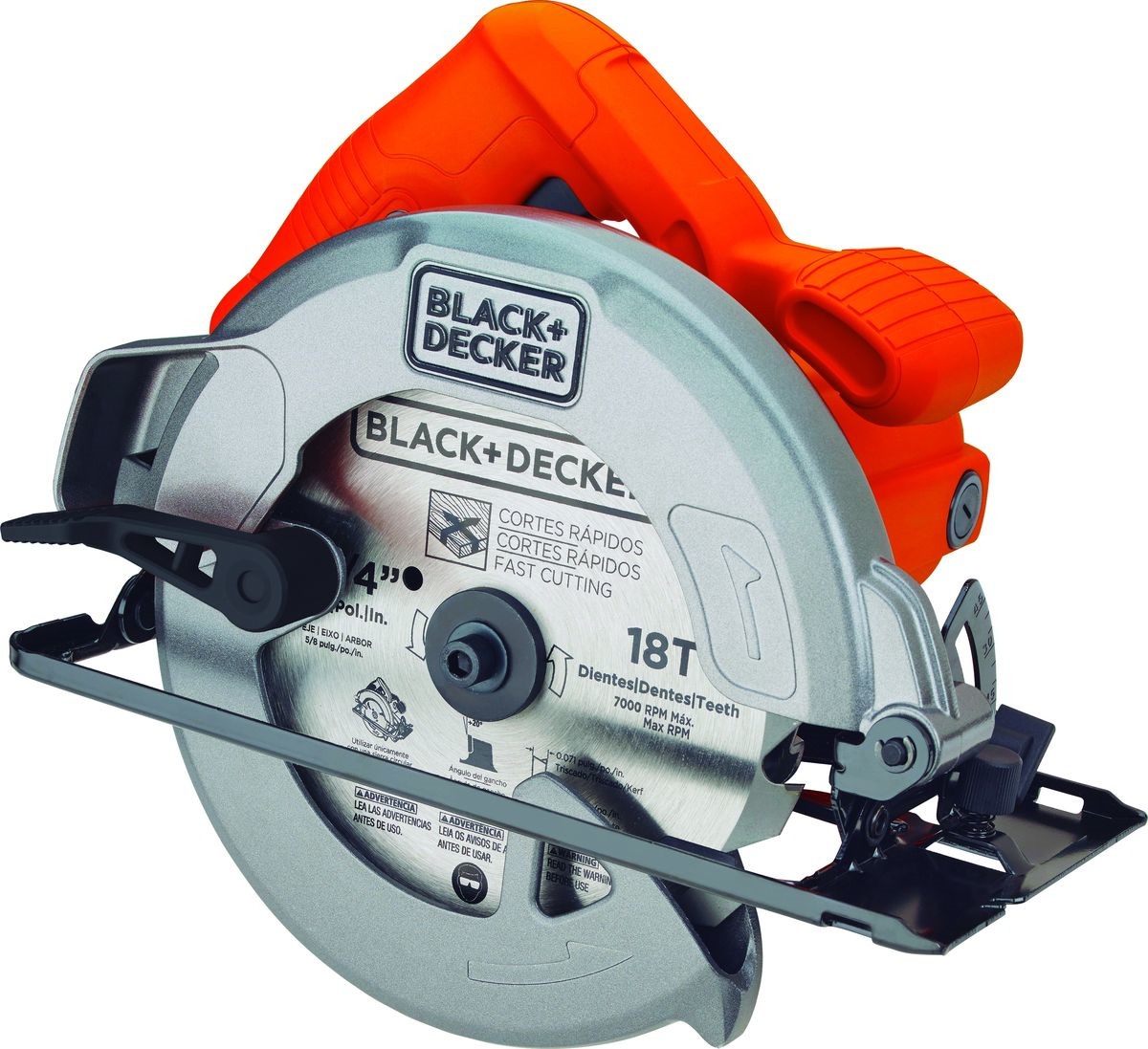 фото Пила дисковая Black & Decker CS1004, оранжевый, черный Black+decker