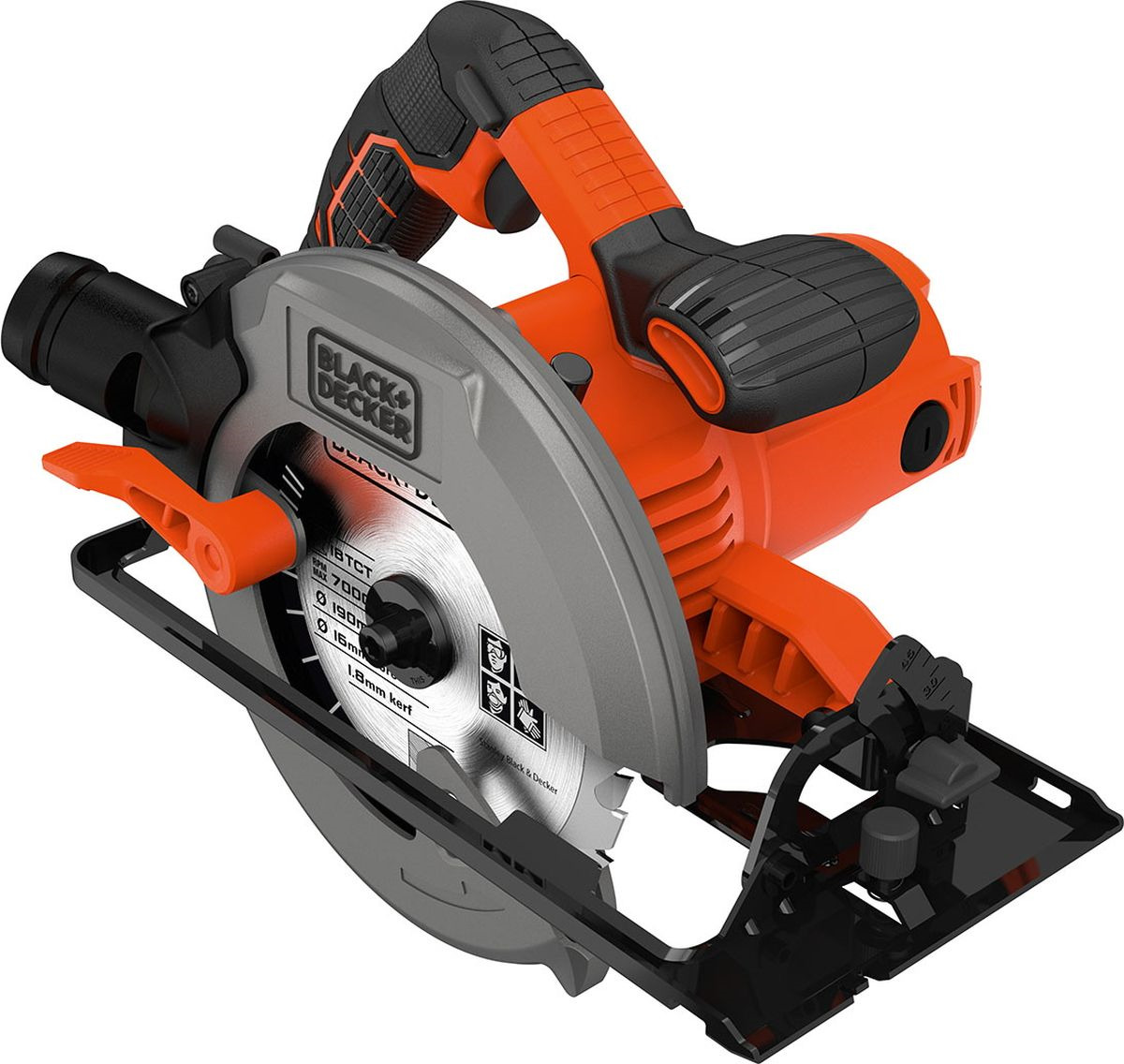 фото Пила дисковая Black & Decker CS1550, оранжевый, черный Black+decker