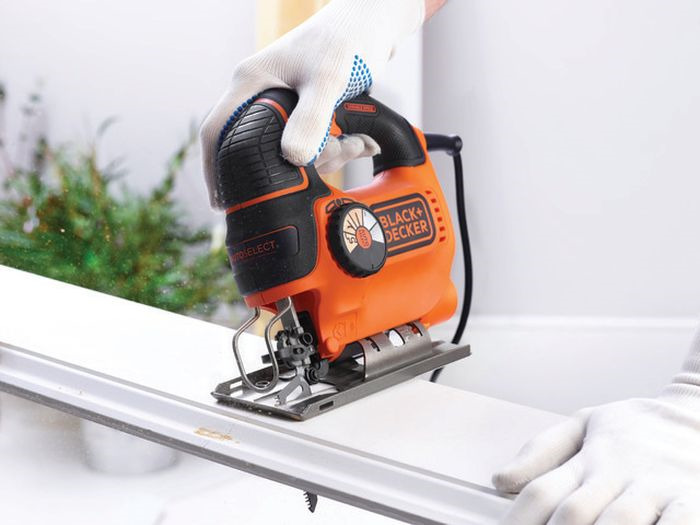 фото Электролобзик Black & Decker Smart Select KS901SEK, оранжевый, черный Black+decker