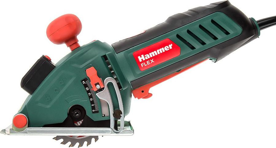 фото Пила дисковая Hammer Flex CRP500, зеленый, красный, черный