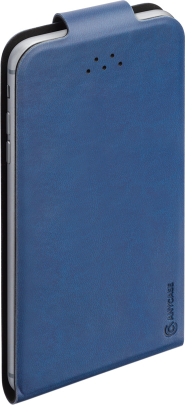 фото Чехол универсальный для сотового телефона AnyCase Flip для смартфонов 4.3''-5.5'', синий