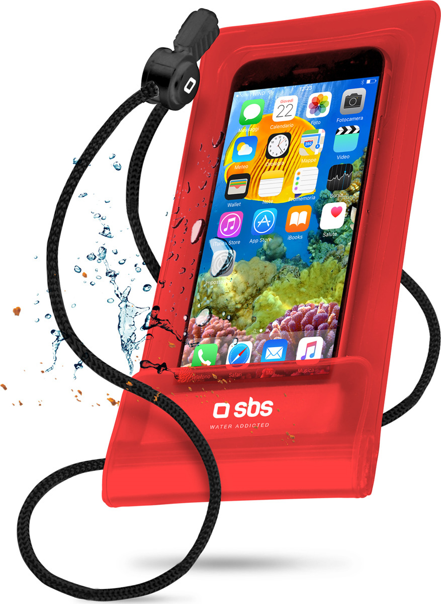 фото Чехол универсальный SBS для смартфонов до 5.5'', водонепроницаемый, красный