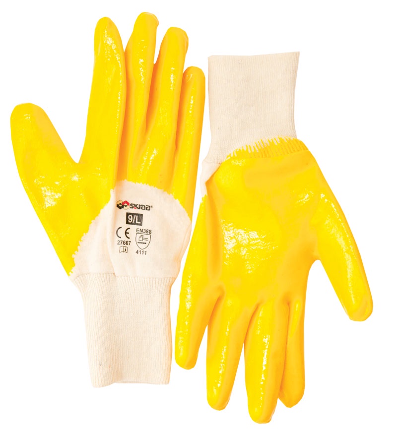 Перчатки защитные Libman Перчатки хлопок с нитрил. глад. покрытием 9/L 27667