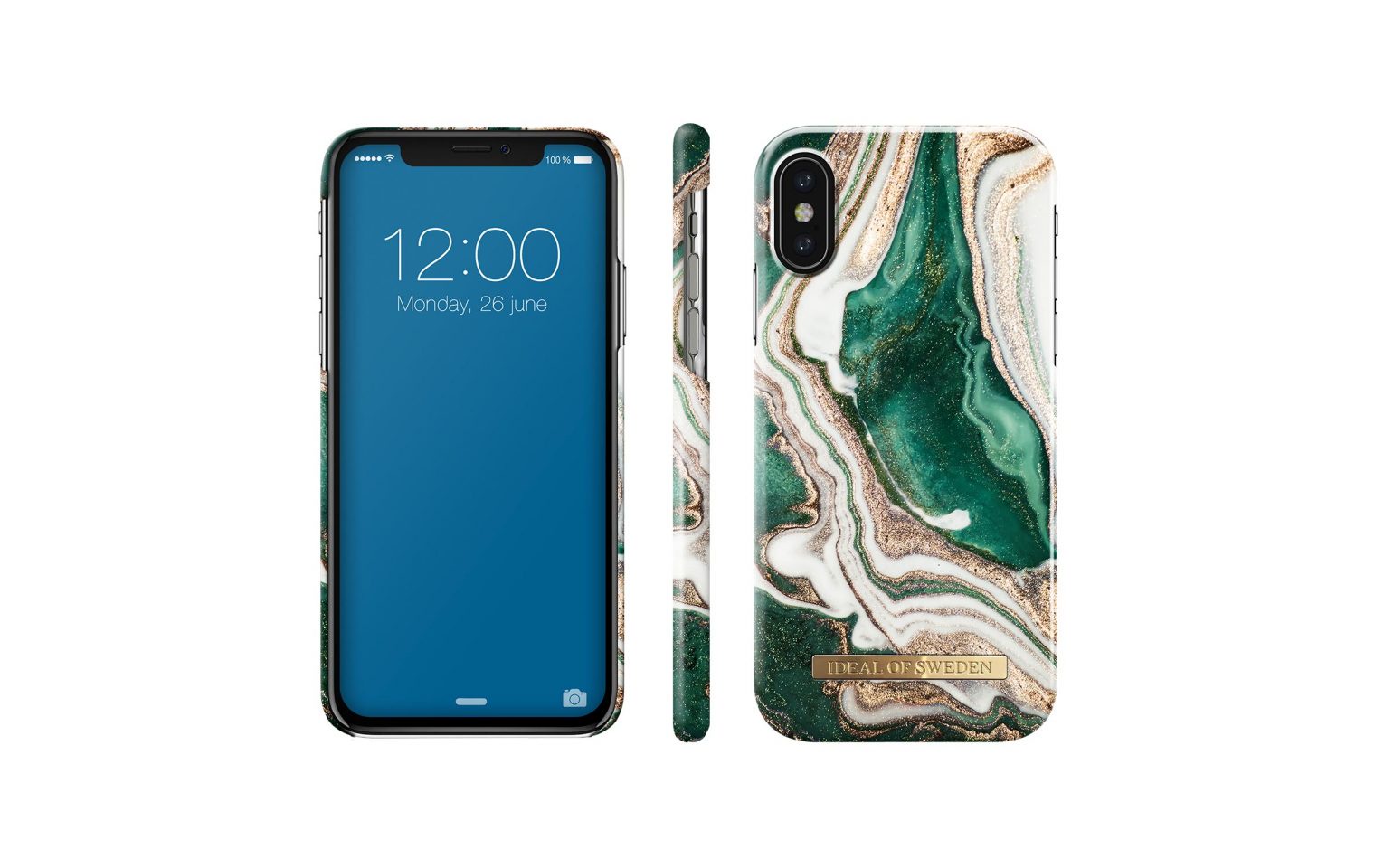 фото Чехол для сотового телефона iDeal Клип-кейс для iphone X / Xs Golden Jade Marble