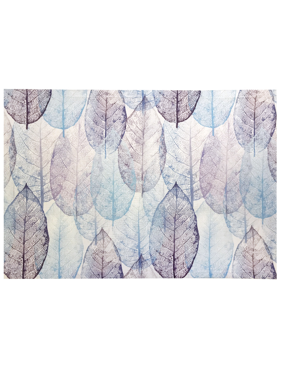 фото Дорожка для стола Altali "Зимние листья", белый, голубой, синий, сиреневый