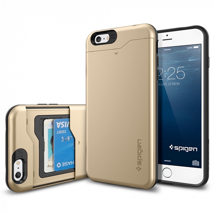 фото Чехол для сотового телефона SGP Slim Armor CS (SGP10913) для iPhone 6 Plus, золотой