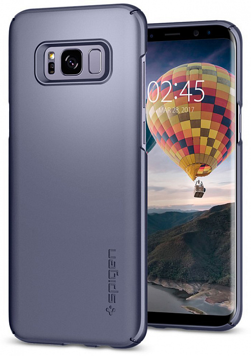 фото Чехол для сотового телефона SGP Thin Fit (571CS21675) для Samsung Galaxy S8 Plus, серый