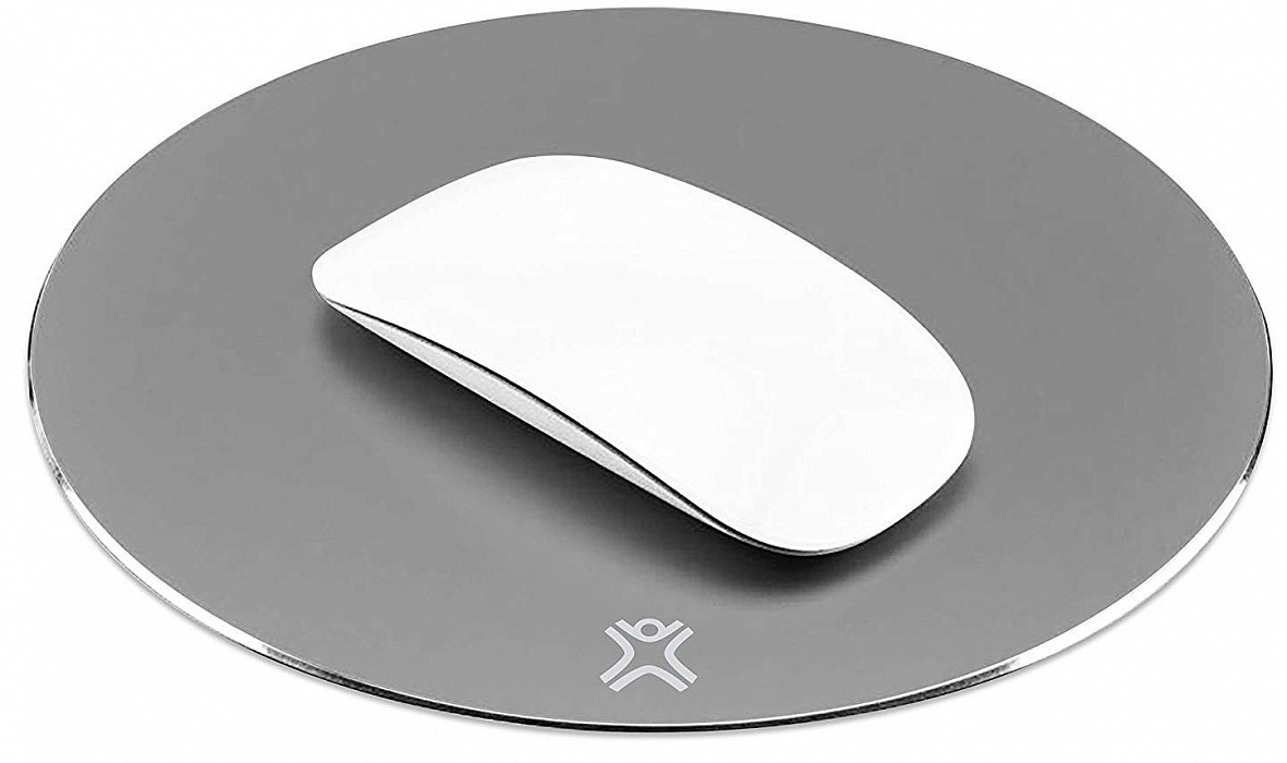 фото Коврик для мыши XtremeMac ROUND ALUMINUM MOUSE PAD, темно-серый