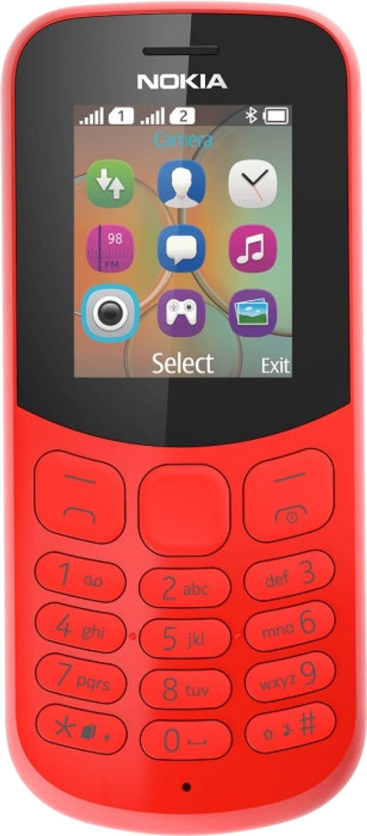 Мобильный телефон Nokia 130 Dual Sim, красный