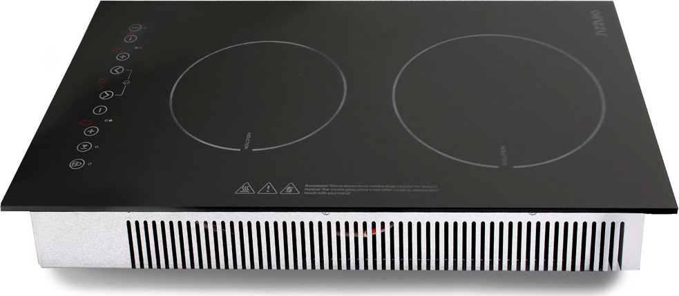 фото Варочная панель Ginzzu HCI-251, встраиваемая, индукционная, 2 конфорки, черный