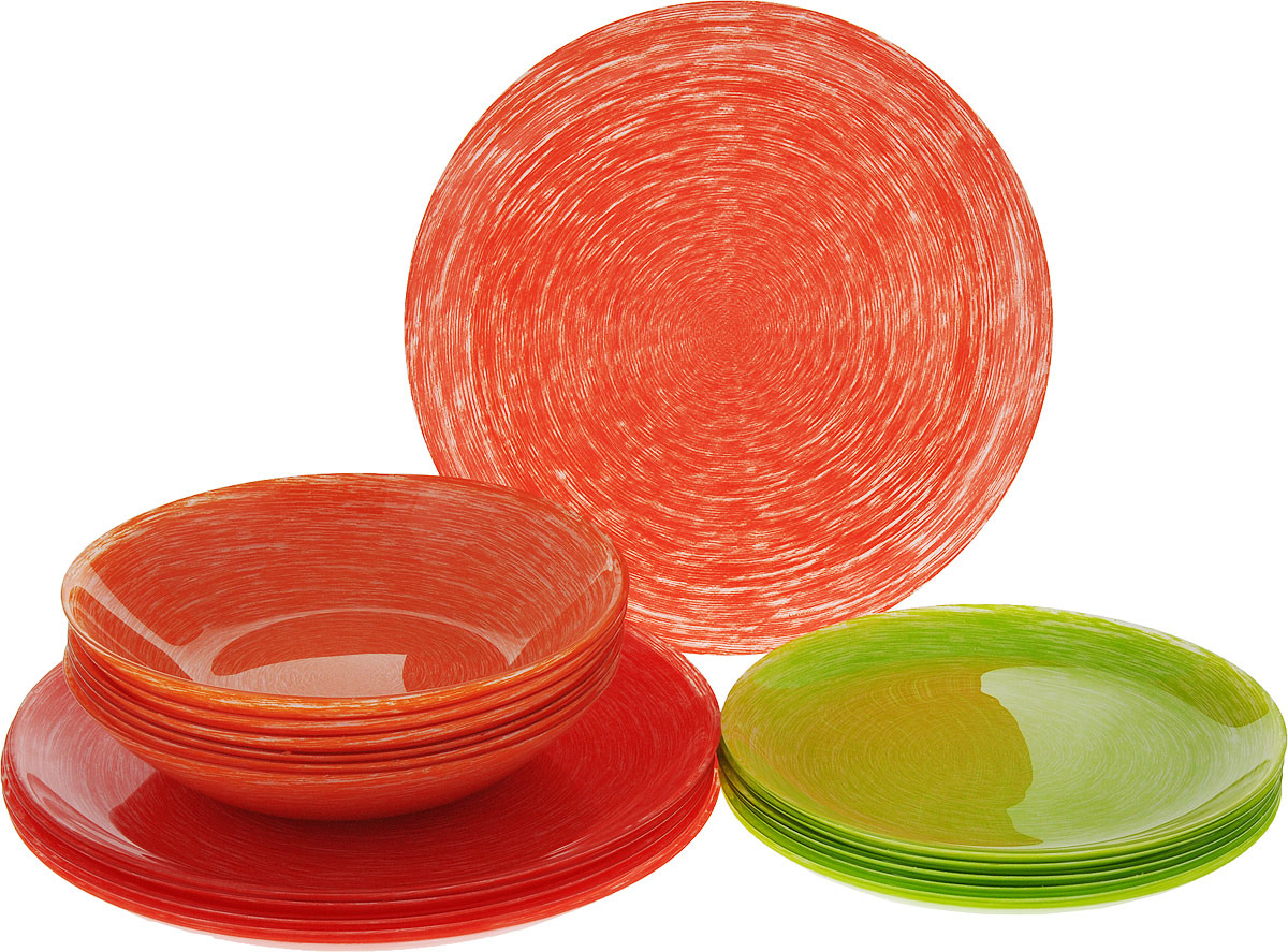 Набор столовой посуды Luminarc Брашмания Микс&Матч, P1404, разноцветный