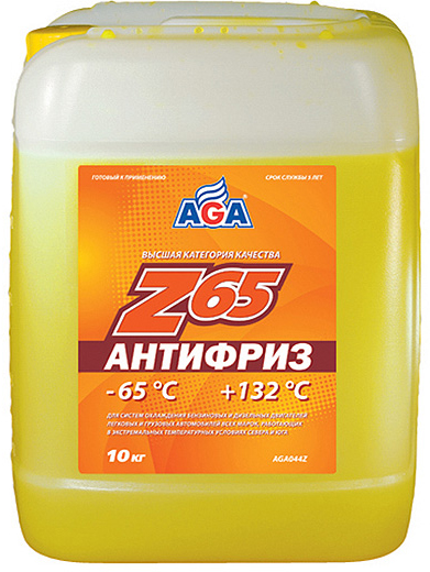 Антифриз aga z40 допуски