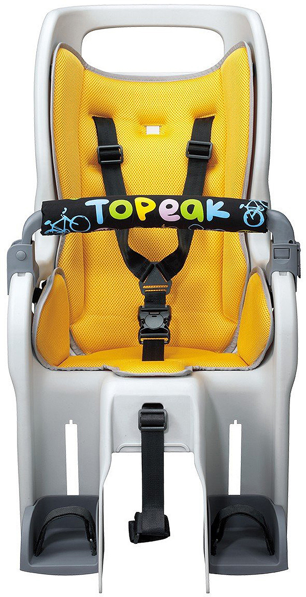 фото Велокресло детское Topeak Babyseat II W/29", с багажником, TCS2207, желтый