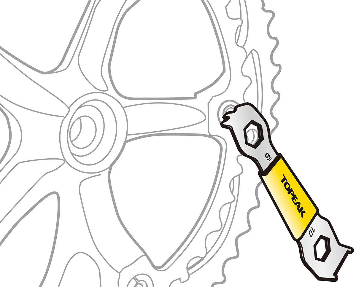 фото Ключ для бонок Topeak Chainring Nut Wrench, TPS-SP11, черный