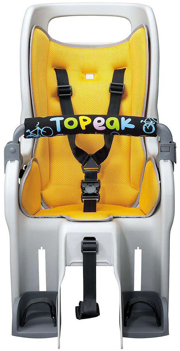 фото Велокресло детское Topeak Baby Seat II, с багажником, TCS2204, желтый