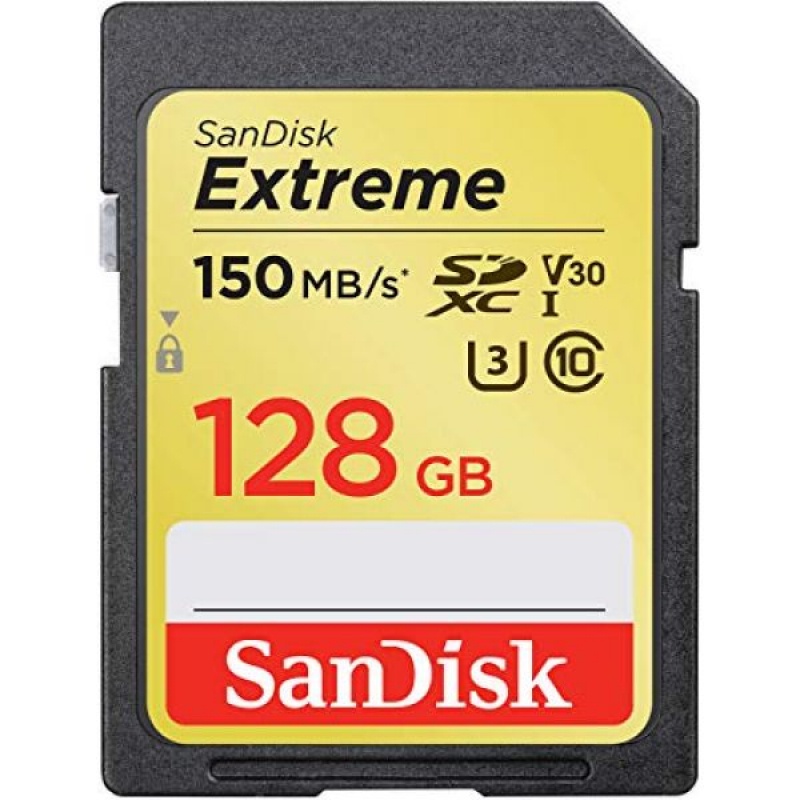 фото Карта памяти SanDisk SDXC 128GB Class 10 Extreme V30 UHS-I U3 (150 Mb/s)