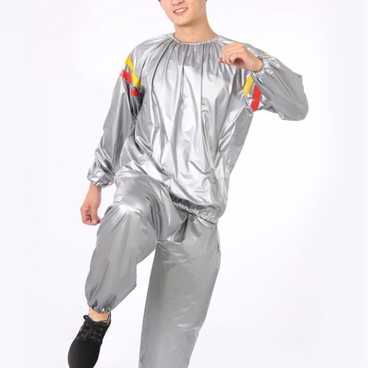 фото Костюм-сауна MARKETHOT Термический спортивный костюм -сауна, серый