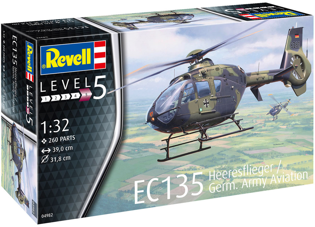 фото Сборная модель Revell "Вертолет Ec135 Немецкая армия", 04982R