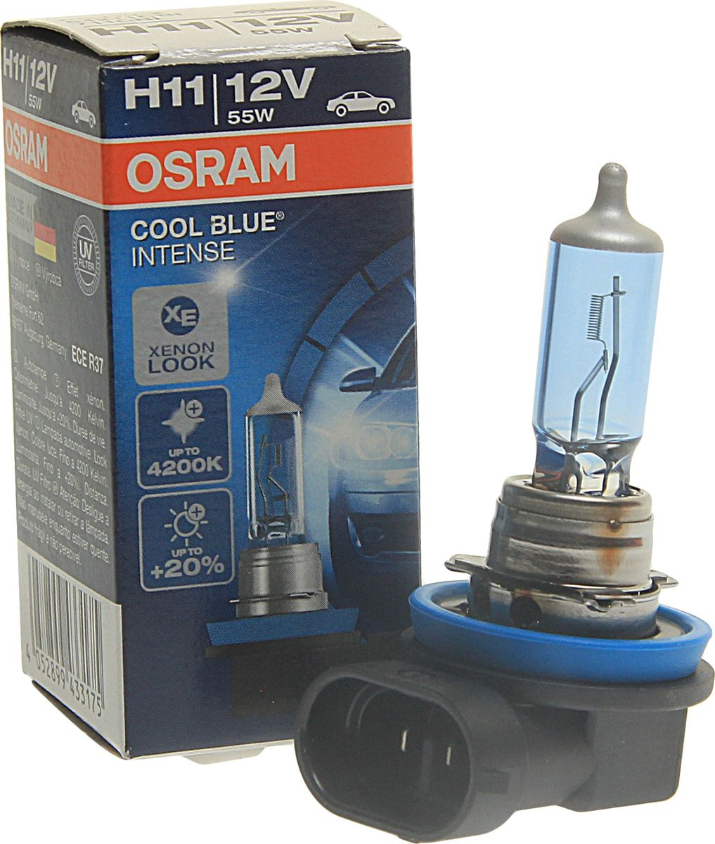 фото Лампа автомобильная Osram H11 (55) PGJ19-2 +20% Cool Blue Intense 4200K 12V, 64211CBI