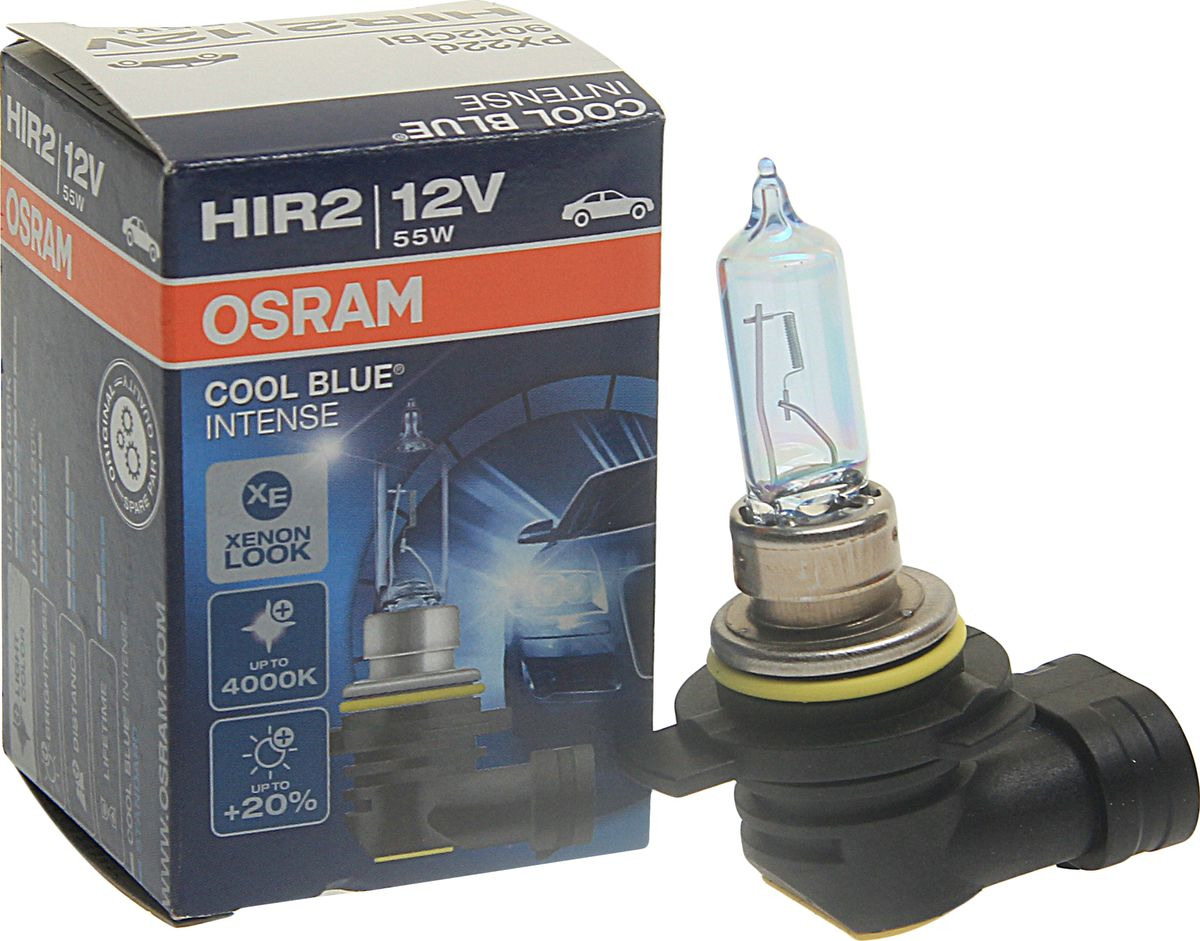 фото Лампа автомобильная Osram HIR2 (55) PX22d +20% Cool Blue Intense 4200K 12V, 9012CBI