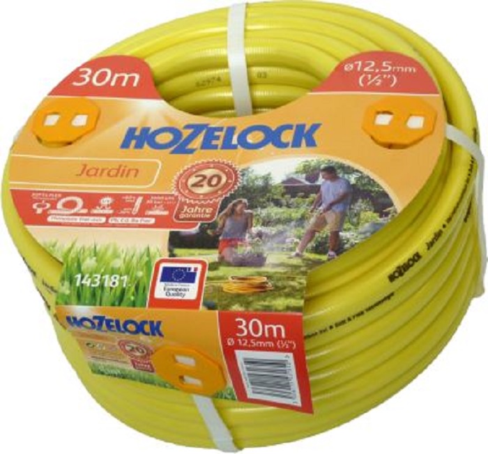 фото Шланг поливочный Hozelock "Jardin" 143181, 1/2" 30 м, желтый