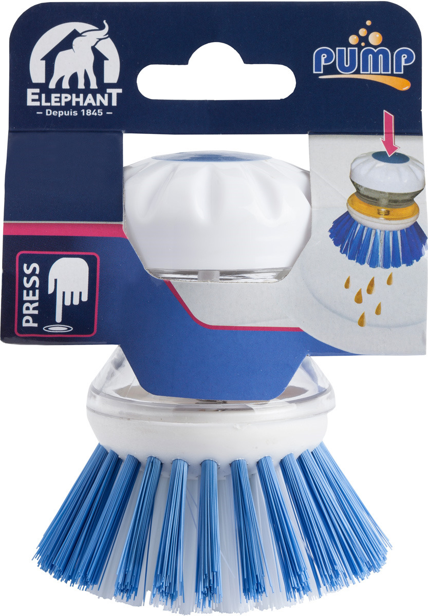 фото Щетка для мытья посуды Elephant, 496425, с устройством подачи моющего средства