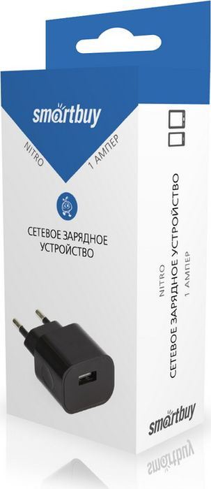 фото Сетевое зарядное устройство Smartbuy Nitro SBP-1001, 1А, черный