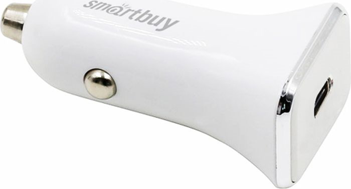 фото Автомобильно зарядное устройство SmartBuy Turbo SBP-1080C USB Type-C Рower delivery, 3А, белый