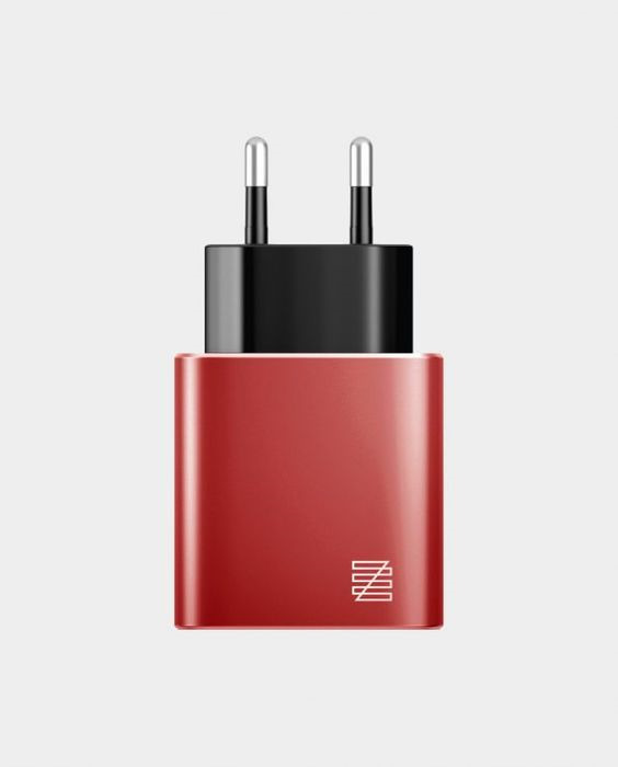 фото Сетевое зарядное устройство Lenzza Wall Charger LPAWCMFI 2,1 А, красный