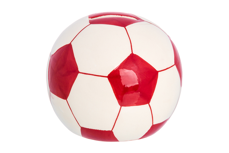 Копилка Elan Gallery Мяч, белый, красный