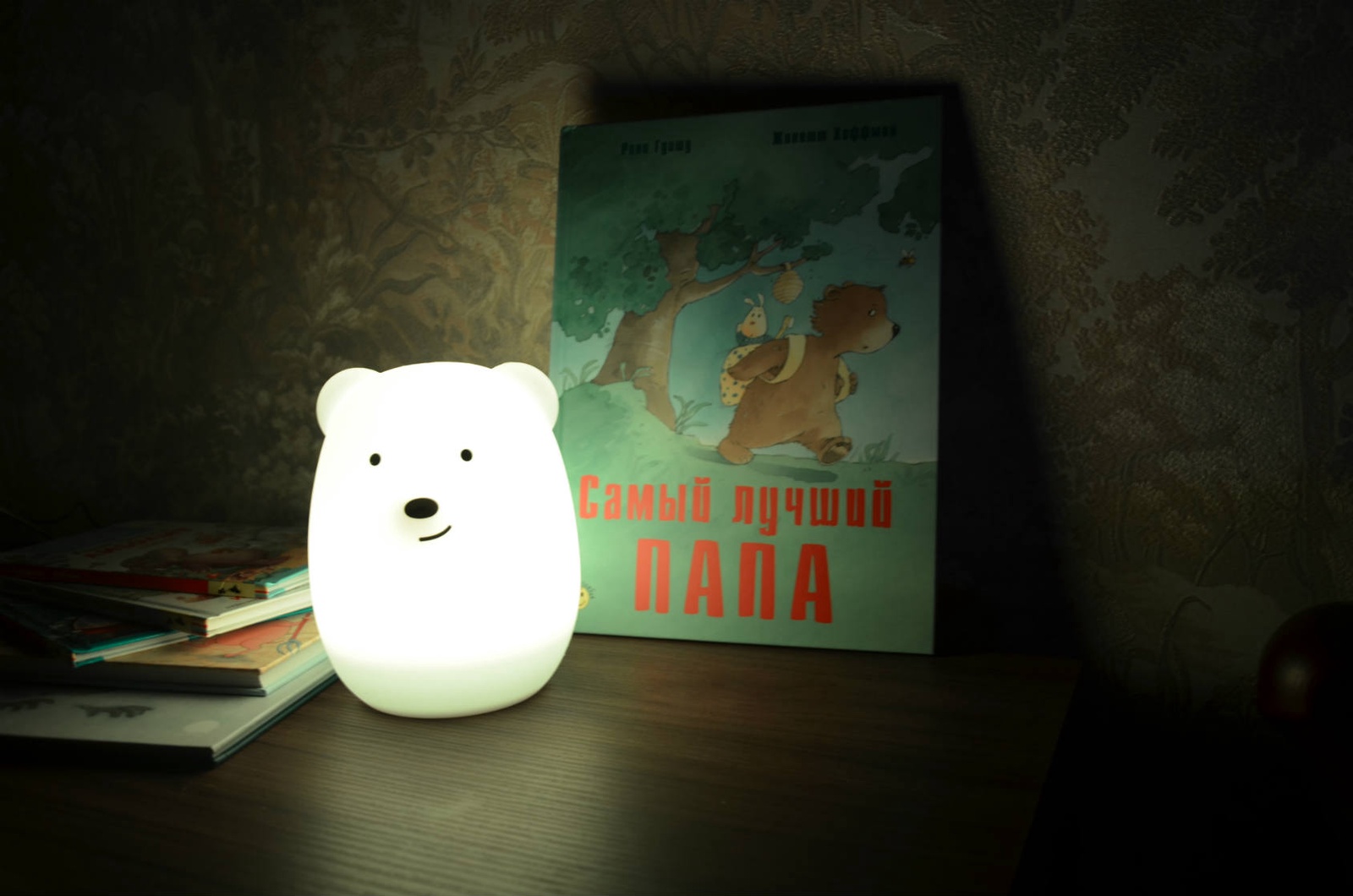 фото Беспроводной силиконовый ночник LampStory Мишка