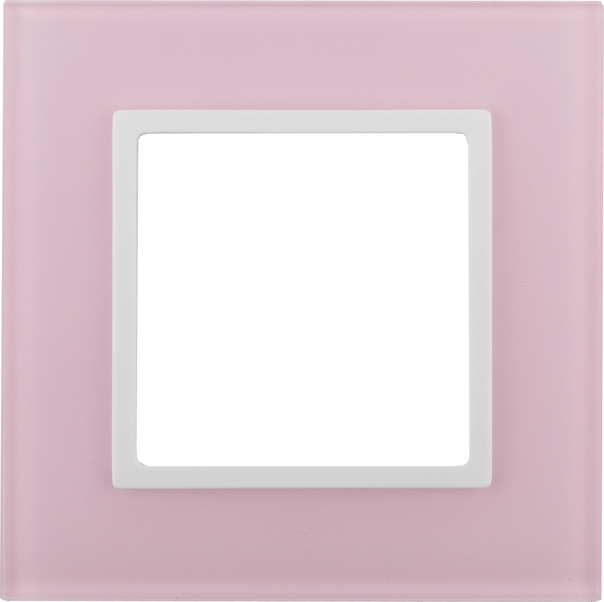 Рамка электроустановочная ЭРА Elegance, на 1 пост, 14-5101-30, розовый, белый