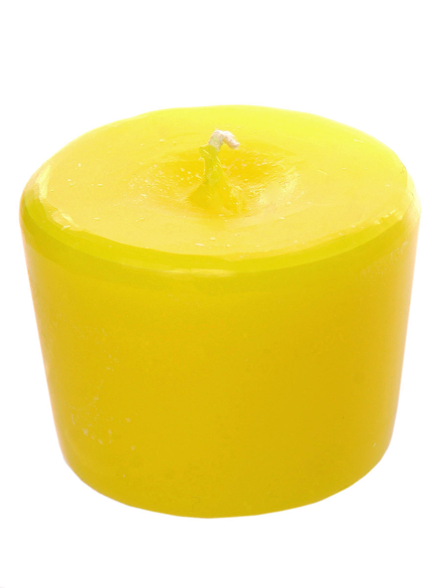 фото Свеча декоративная Pastel Светлый праздник, желтый